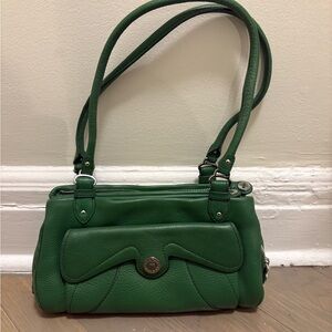 Cole Haan Green Leather Shoulder Bag